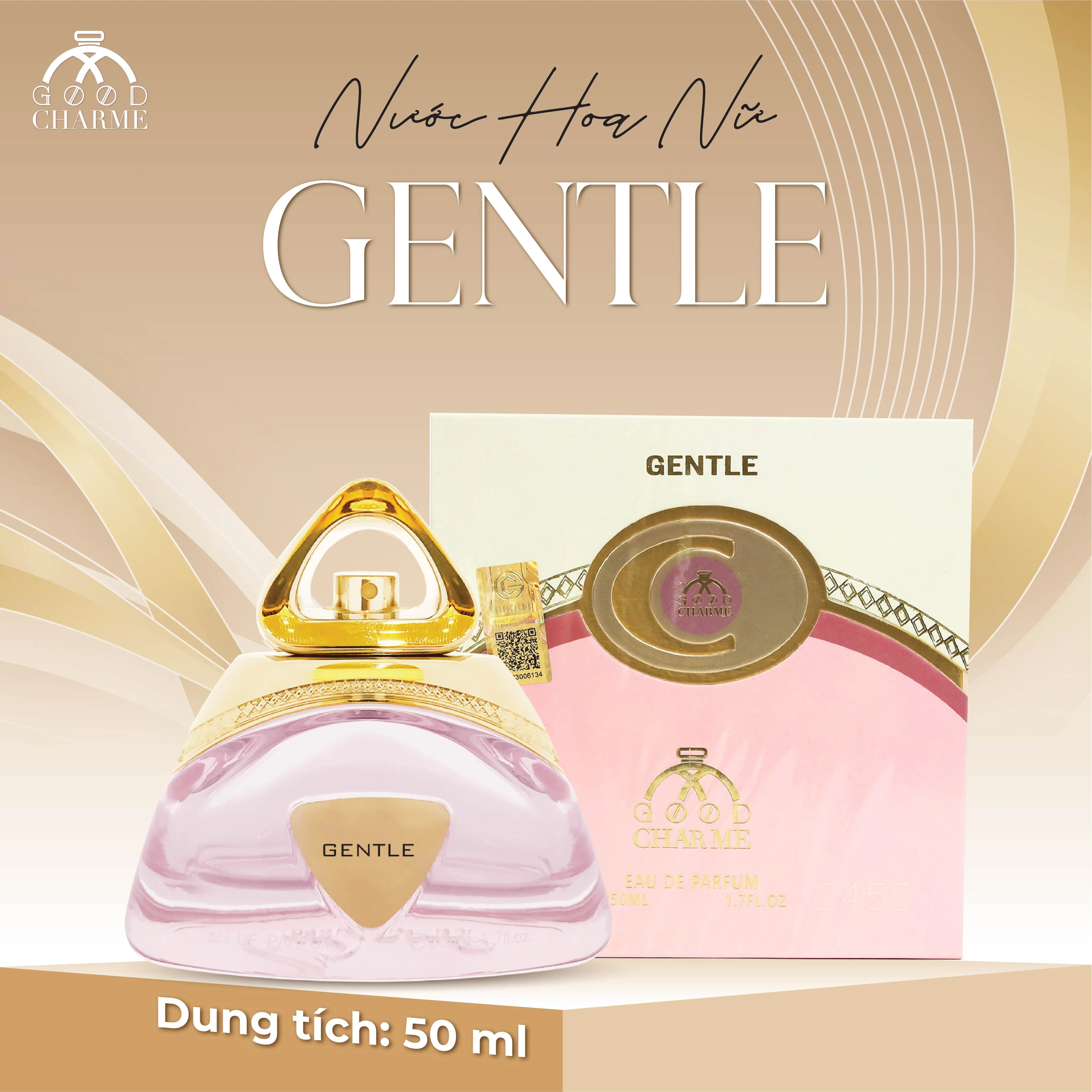 NƯỚC HOA NỮ GOOD CHARME GENTLE 50ML NĂNG ĐỘNG TRẺ TRUNG