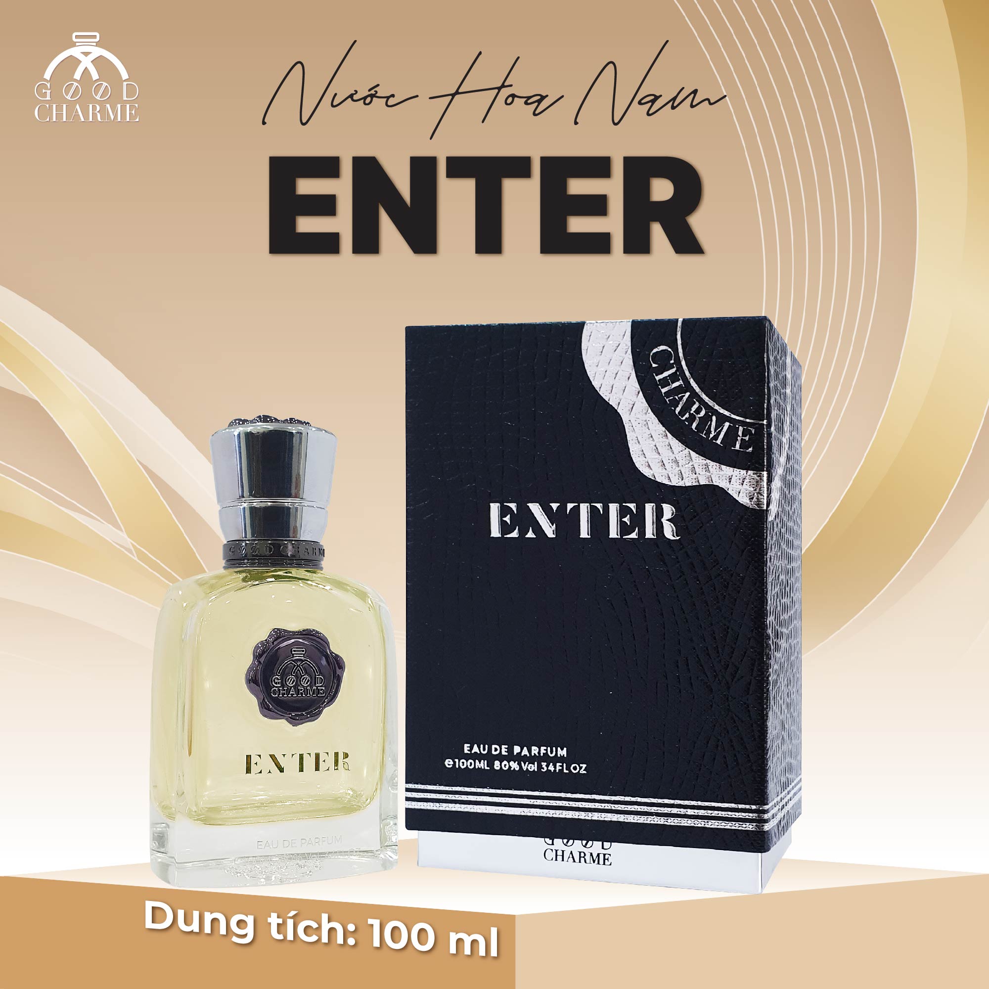 NƯỚC HOA NAM GOOD CHARME ENTER 100ML HIỆN ĐẠI QUYẾN RŨ LỊCH LÃM