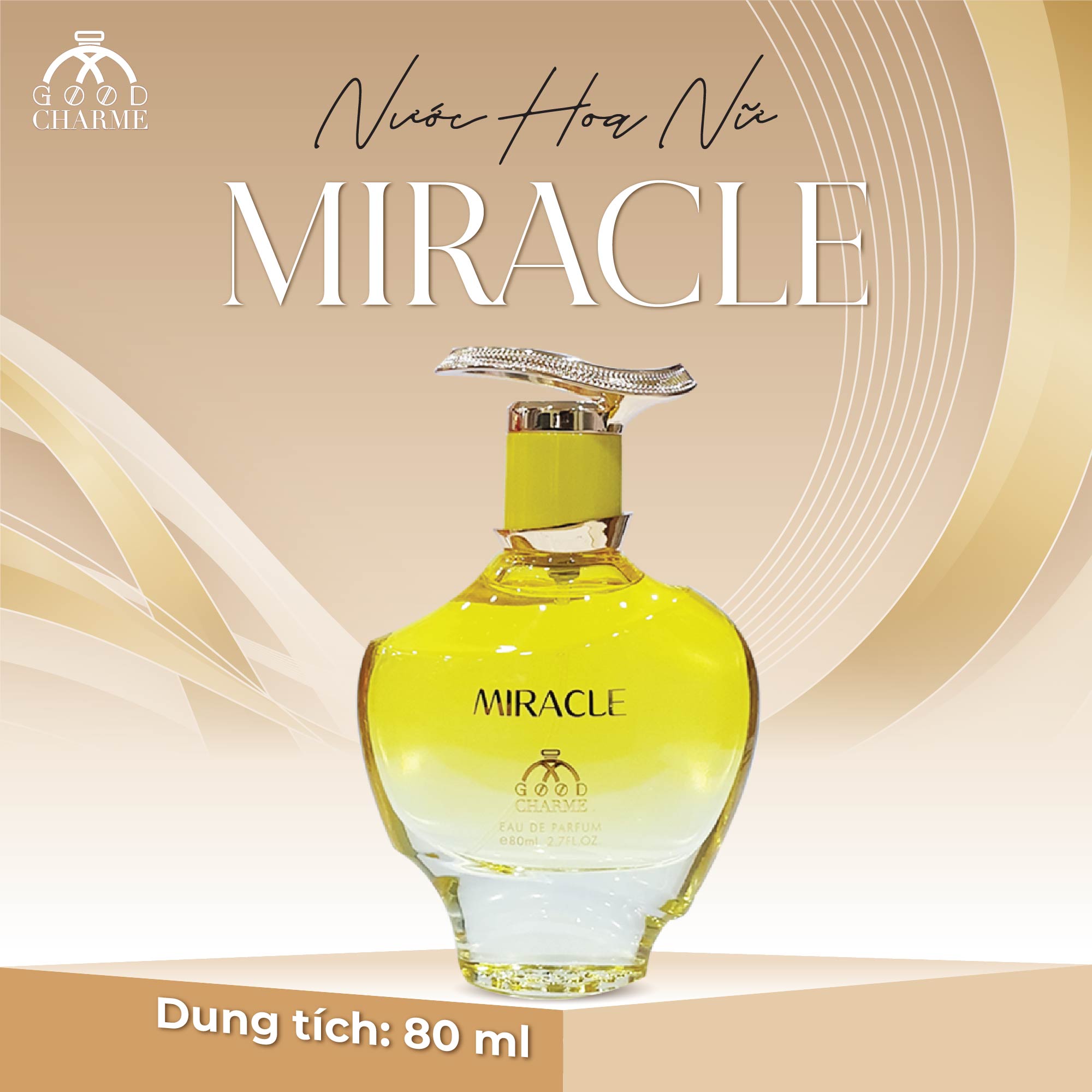NƯỚC HOA NỮ GOOD CHARME MIRACLE 80ML QUYẾN RŨ QUÝ PHÁI