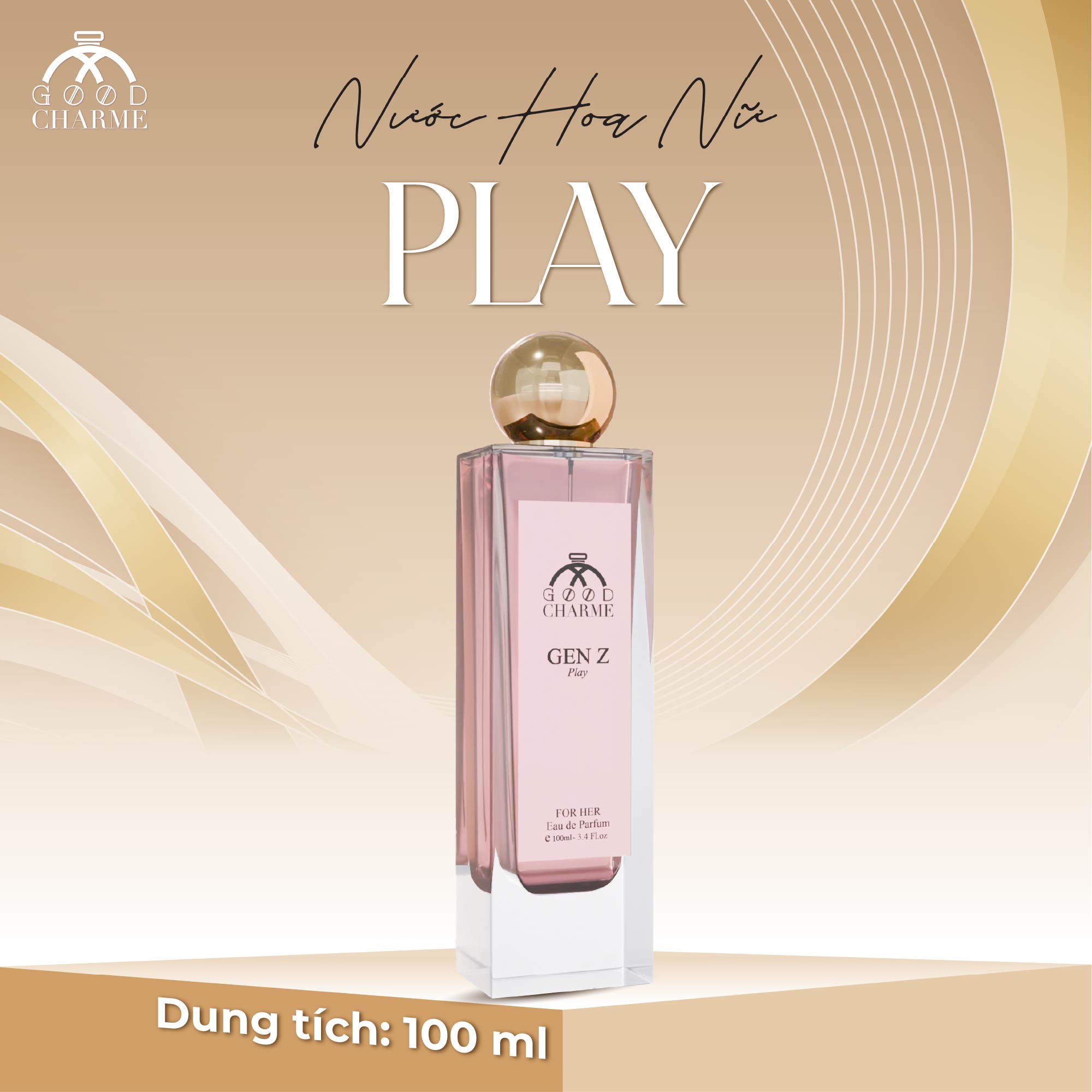 NƯỚC HOA NỮ GOOD CHARME GEN Z PLAY 100ML NĂNG ĐỘNG TƯƠI MÁT 