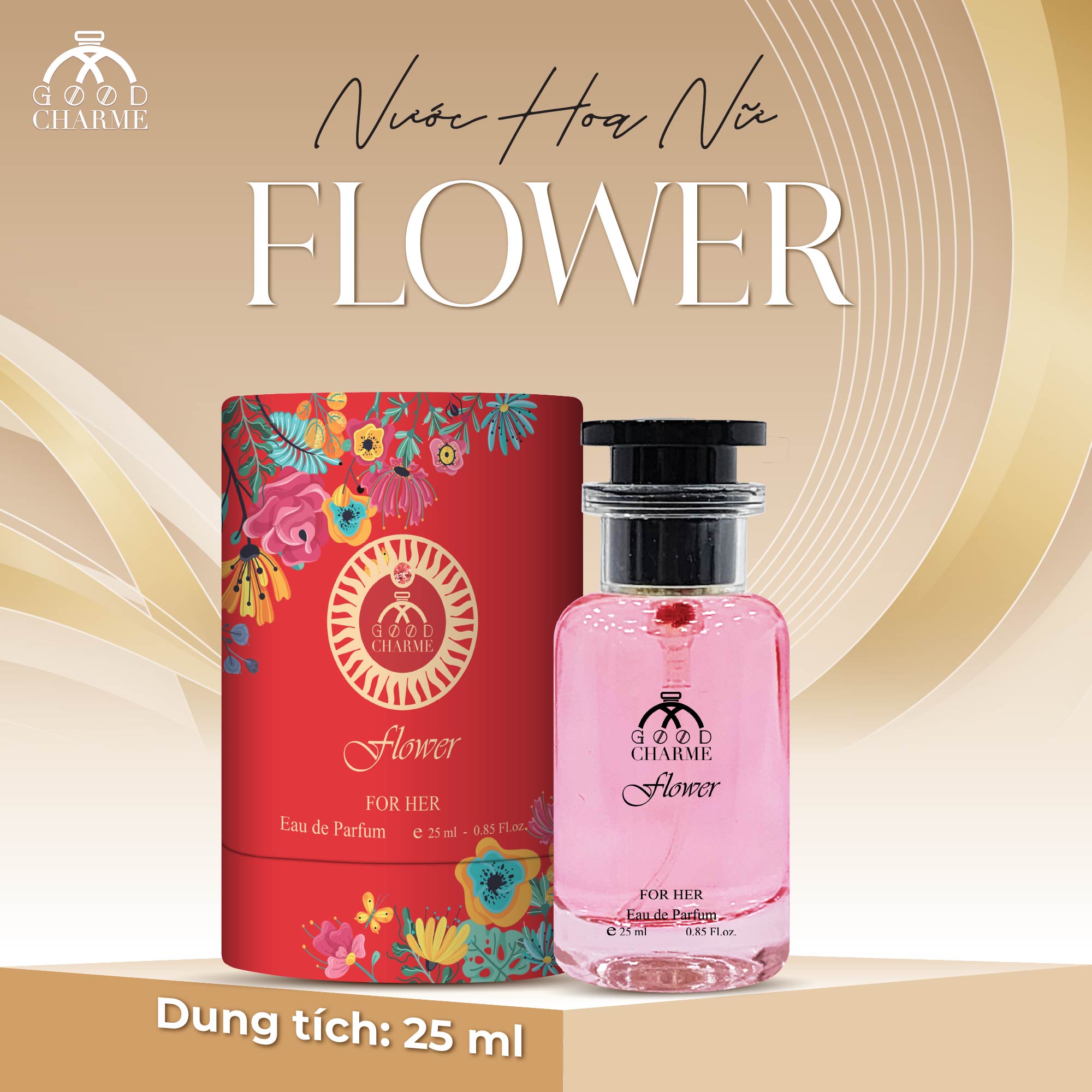 NƯỚC HOA NỮ GOOD CHARME FLOWER 25ML QUYẾN RŨ GỢI CẢM 