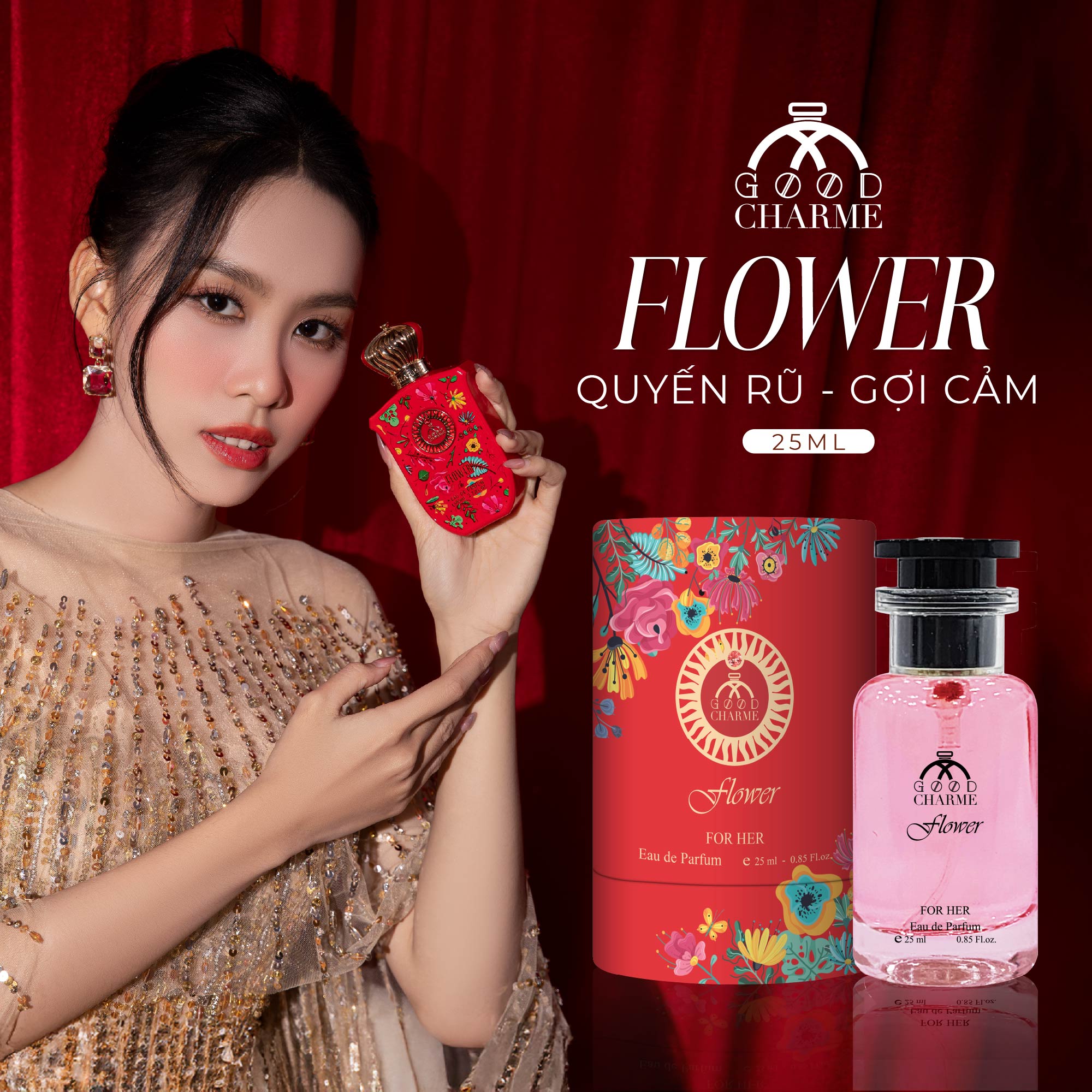 NƯỚC HOA NỮ GOOD CHARME FLOWER 25ML QUYẾN RŨ GỢI CẢM 