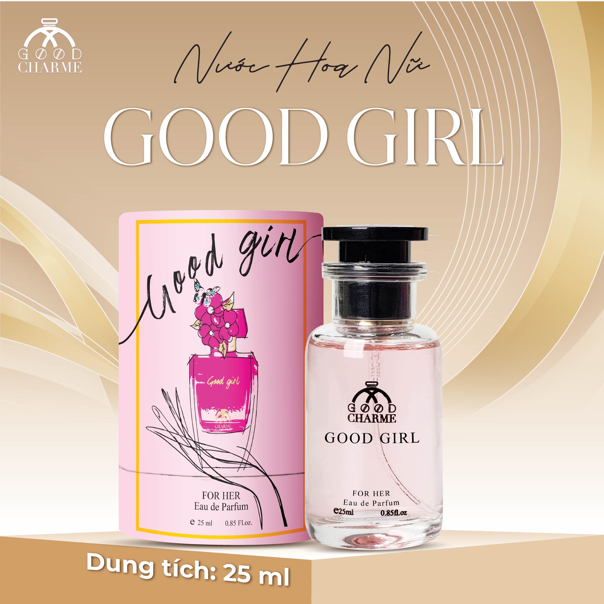 NƯỚC HOA NỮ GOOD CHARME GOODGIRL 25ML QUYẾN RŨ LÔI CUỐN