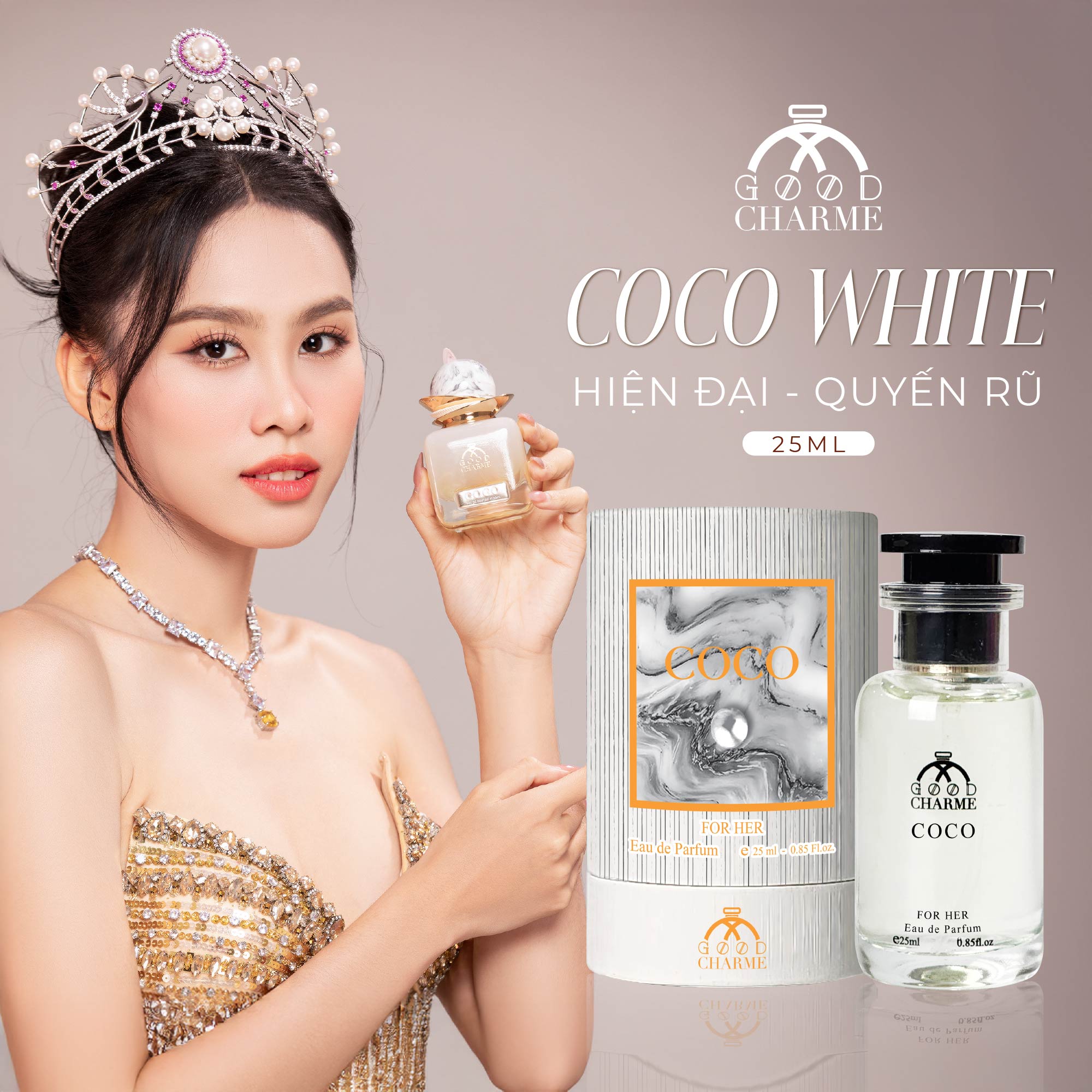 NƯỚC HOA NỮ GOOD CHARME COCO WHITE 25ML HIỆN ĐẠI QUYẾN RŨ