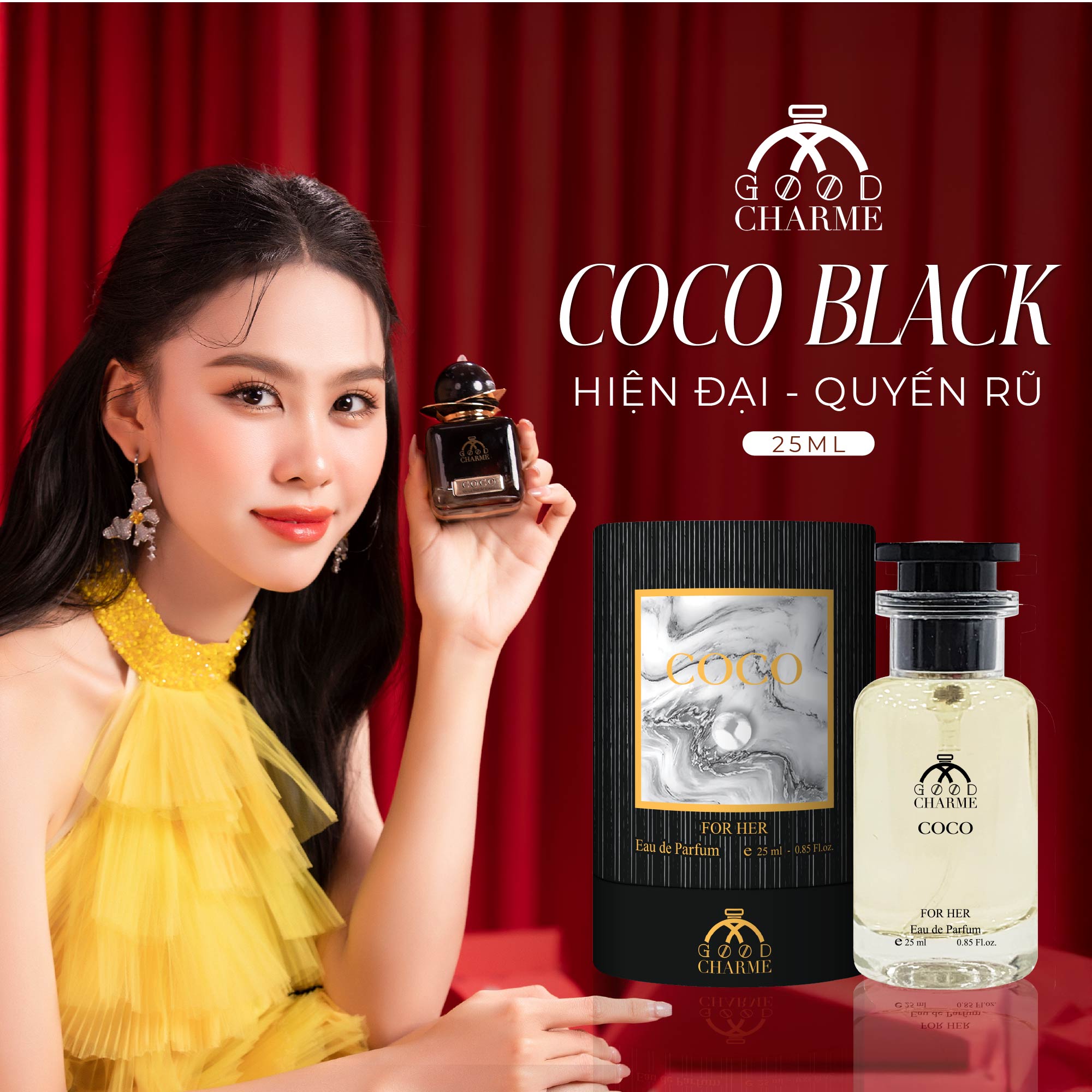 NƯỚC HOA NỮ GOOD CHARME COCO BLACK 25ML HIỆN ĐẠI QUYẾN RŨ 
