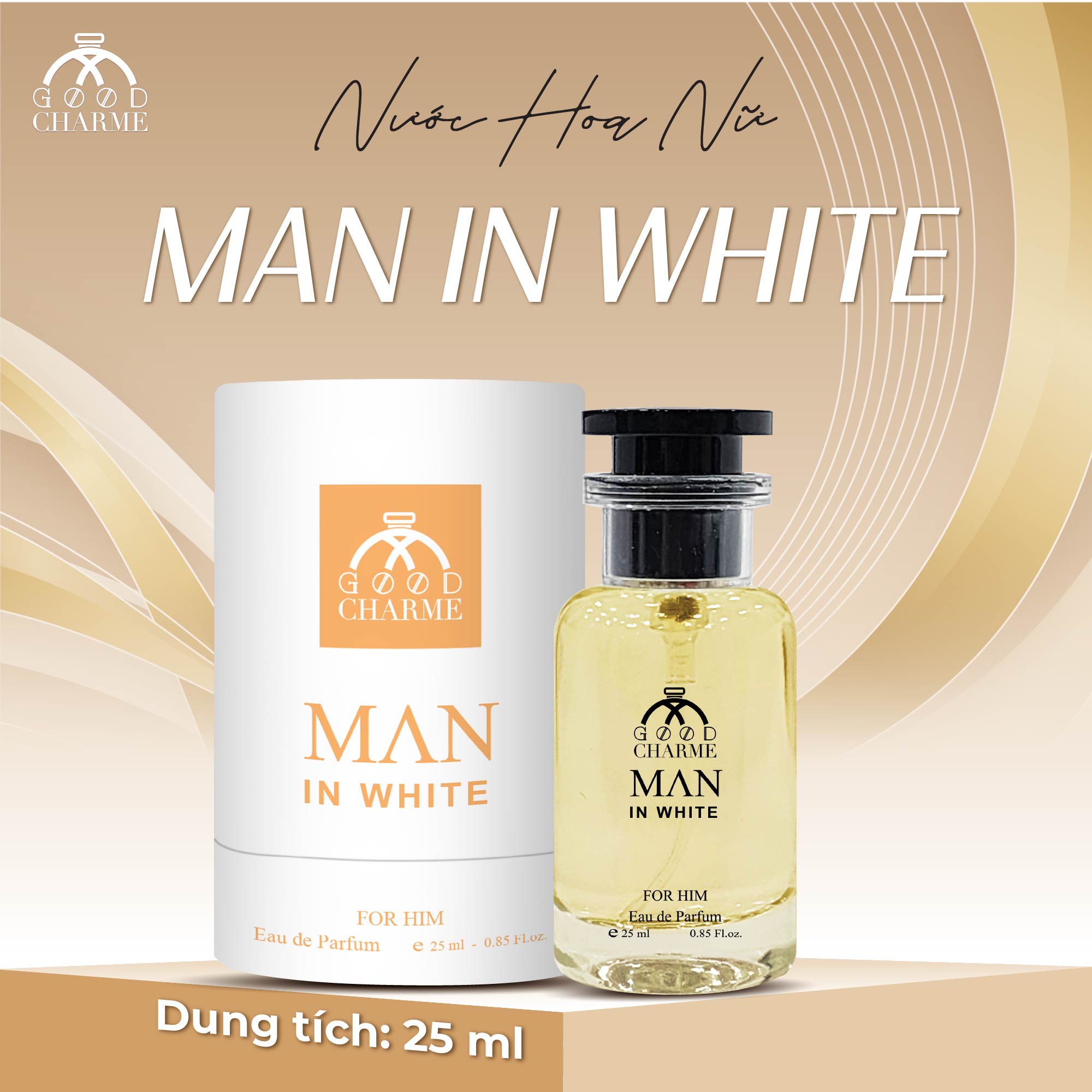 NƯỚC HOA NAM GOOD CHARME MAN IN WHITE 25ML SANG TRỌNG TINH TẾ