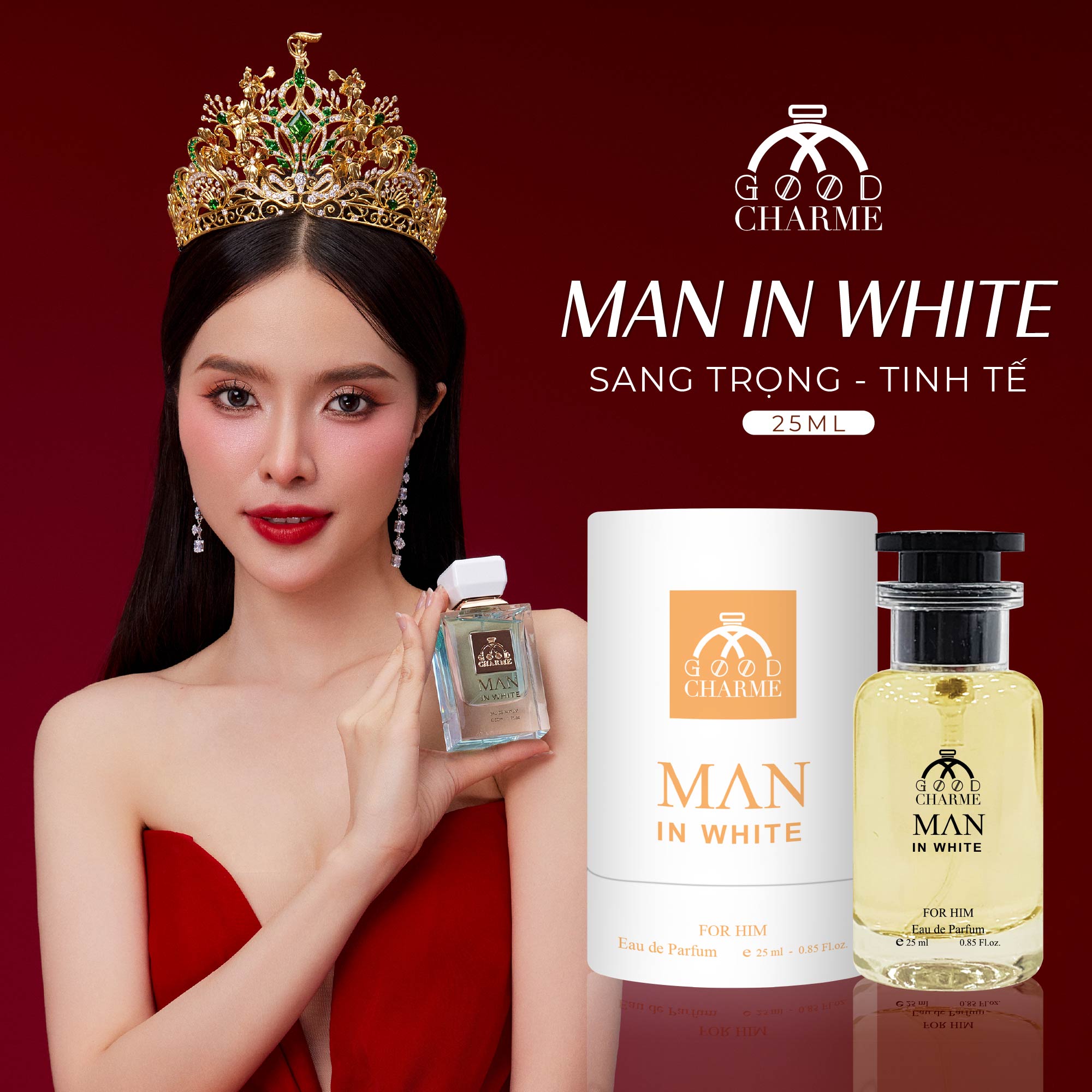 NƯỚC HOA NAM GOOD CHARME MAN IN WHITE 25ML SANG TRỌNG TINH TẾ