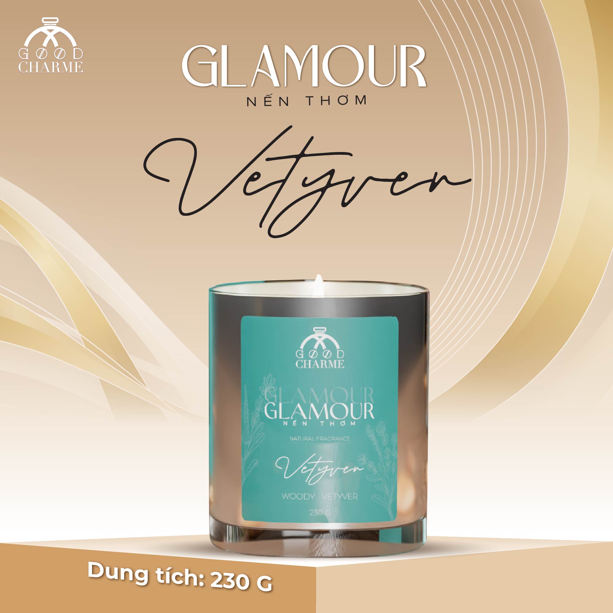Nến thơm Glamor Vetyver GoodCharme