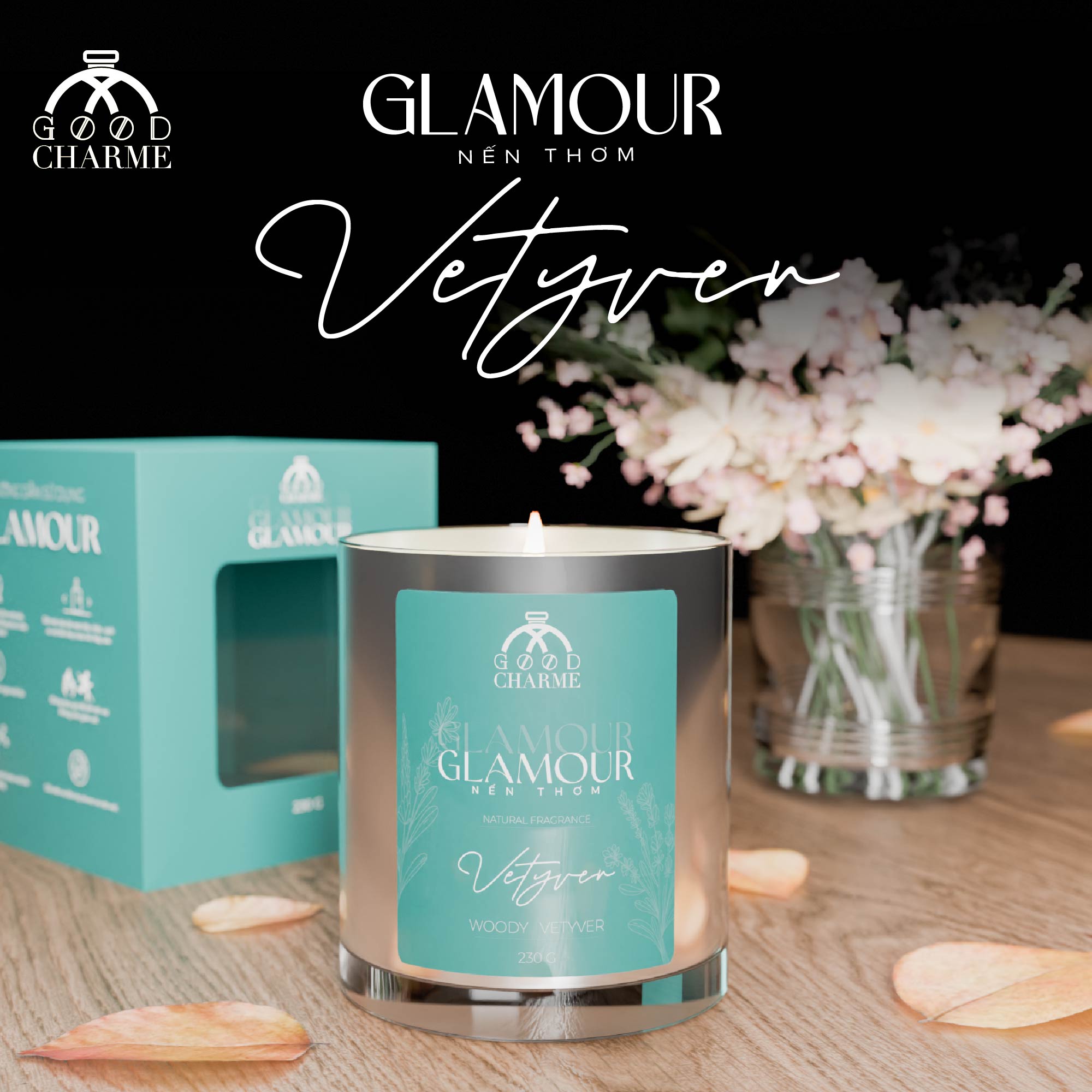 Nến thơm Glamor Vetyver GoodCharme