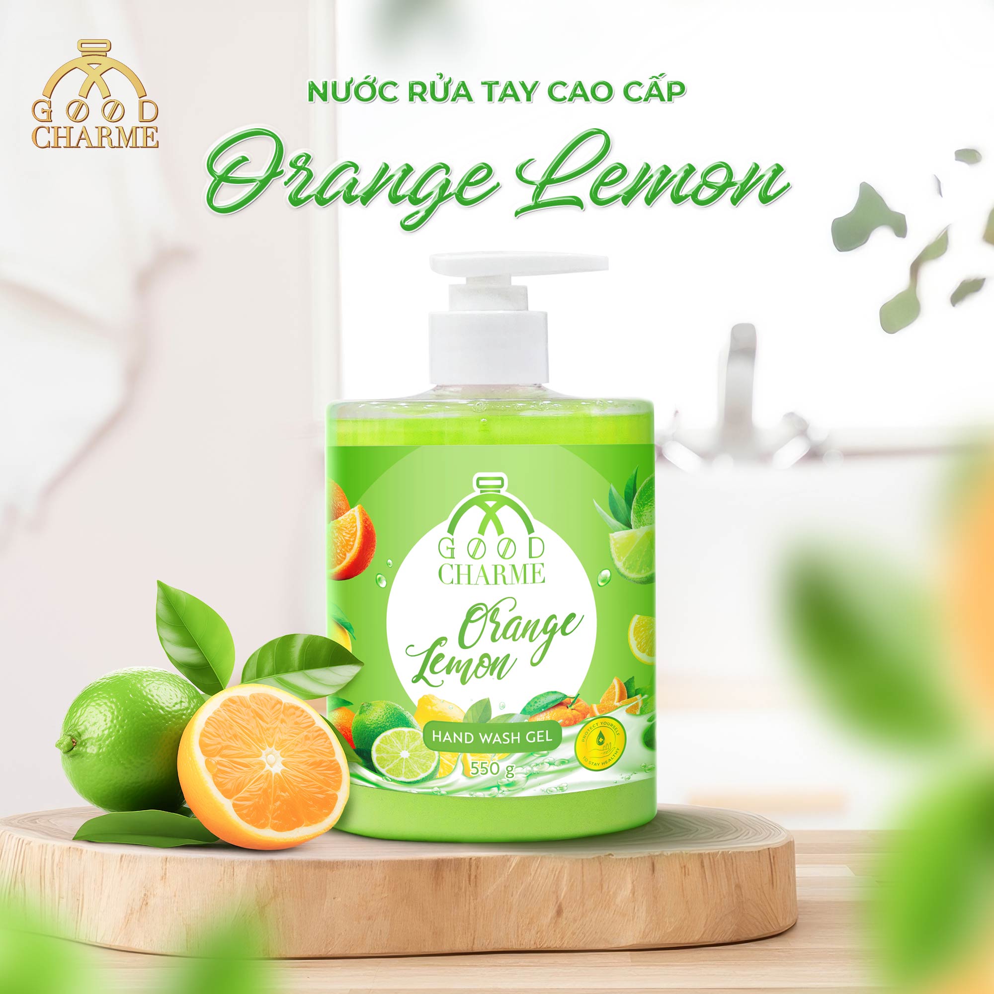 Nước rửa tay Orange Lemon GoodCharme