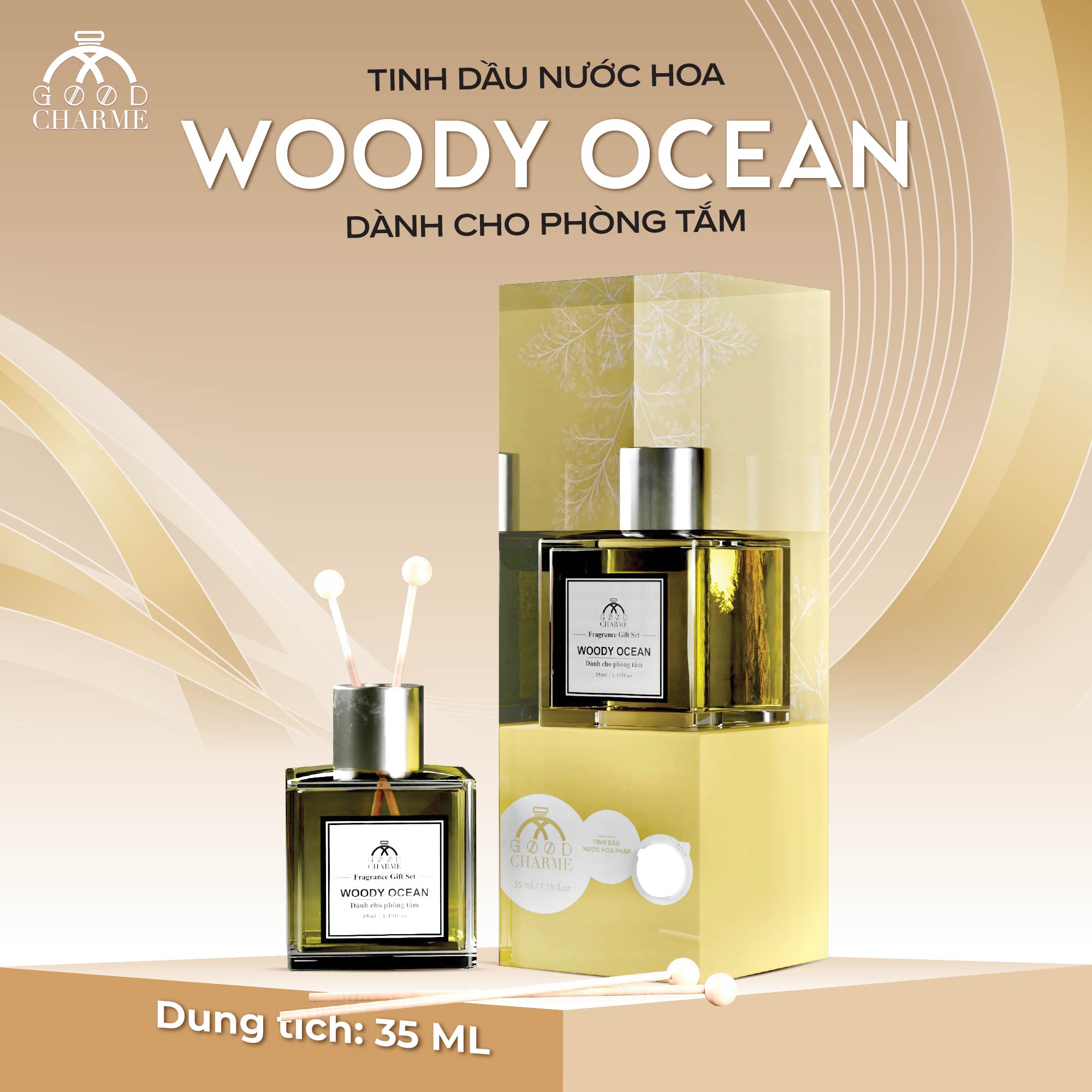 Tinh dầu khuếch tán Woody Ocean GoodCharme 30ml
