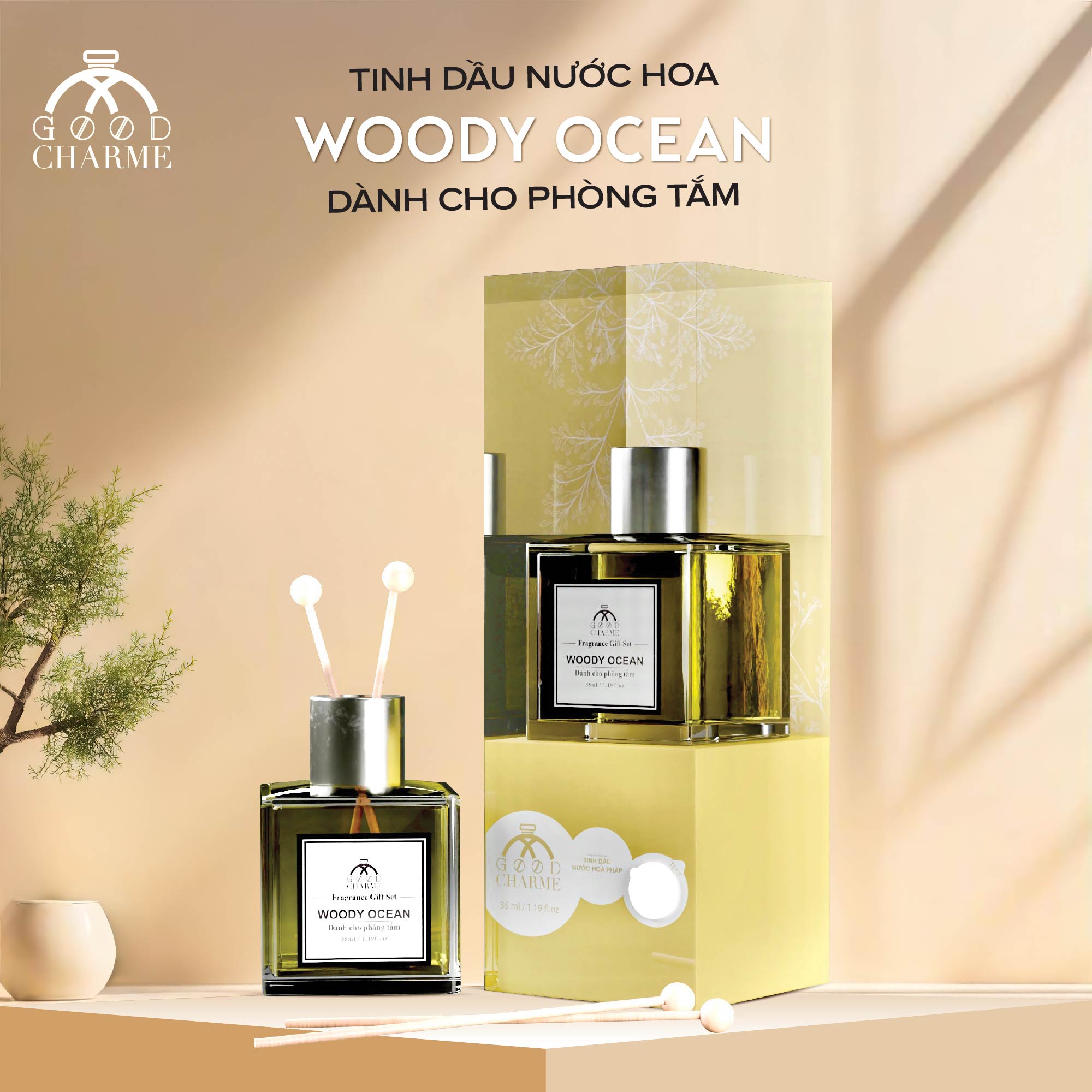 Tinh dầu khuếch tán Woody Ocean GoodCharme 30ml