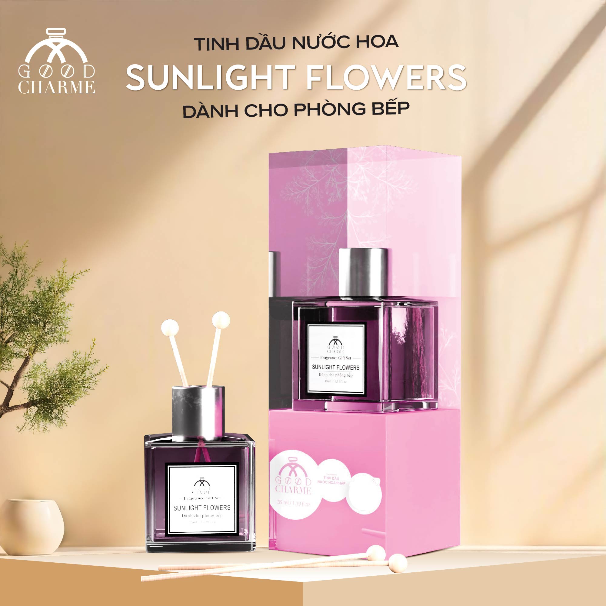 Tinh dầu khuếch tán Sunlight Flower GoodCharme 30ml
