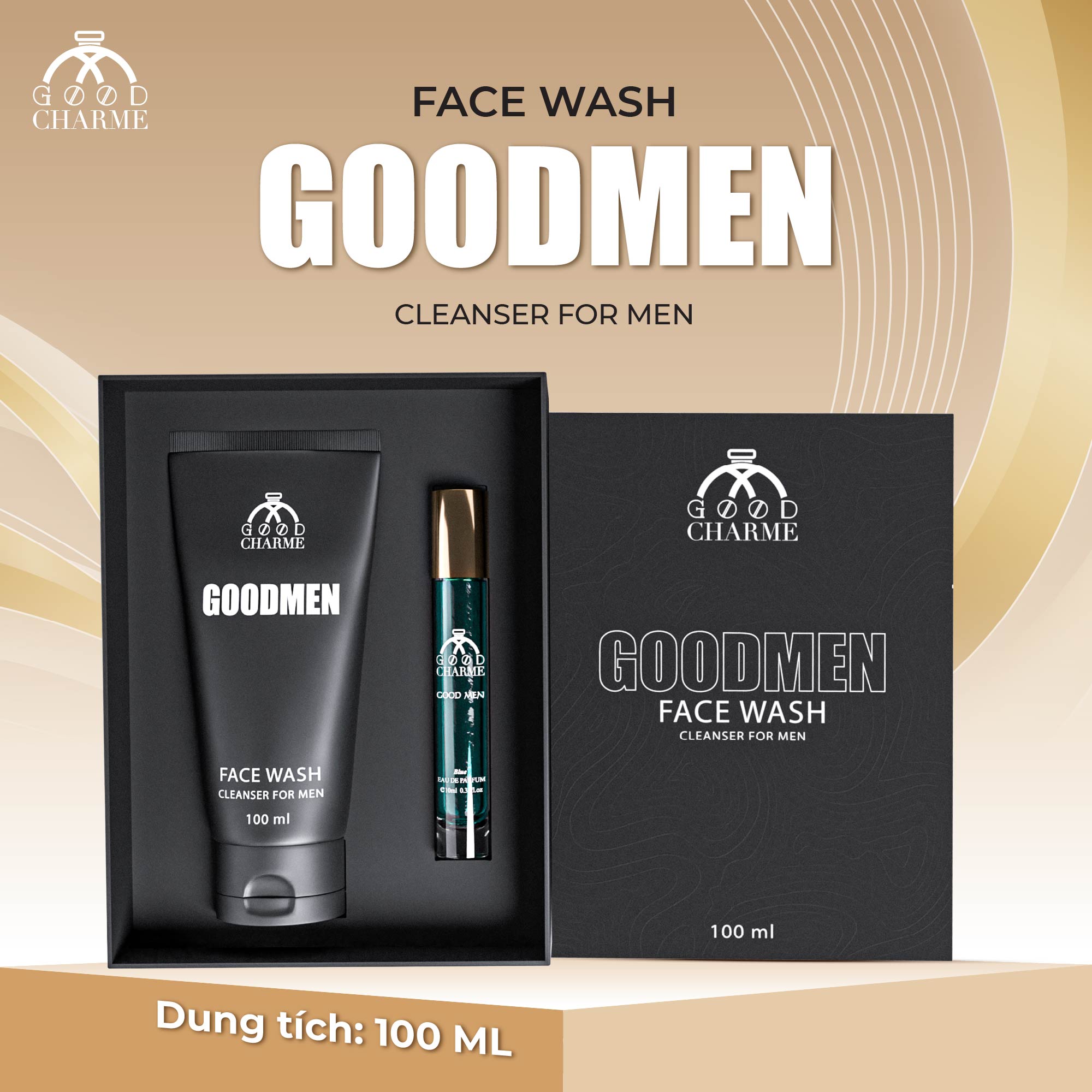 Combo GoodMen Face Wash GoodCharme 100ml 