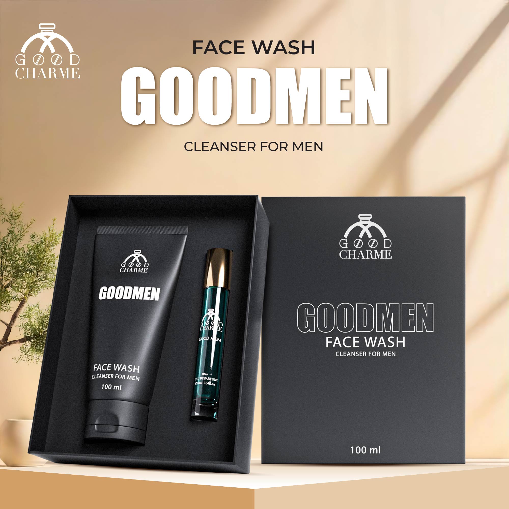 Combo GoodMen Face Wash GoodCharme 100ml 