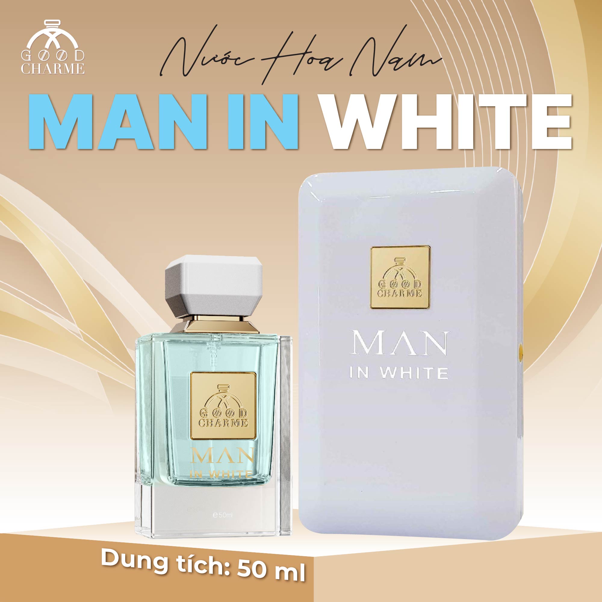 NƯỚC HOA NAM GOOD CHARME MAN IN WHITE 50ML SANG TRỌNG TINH TẾ