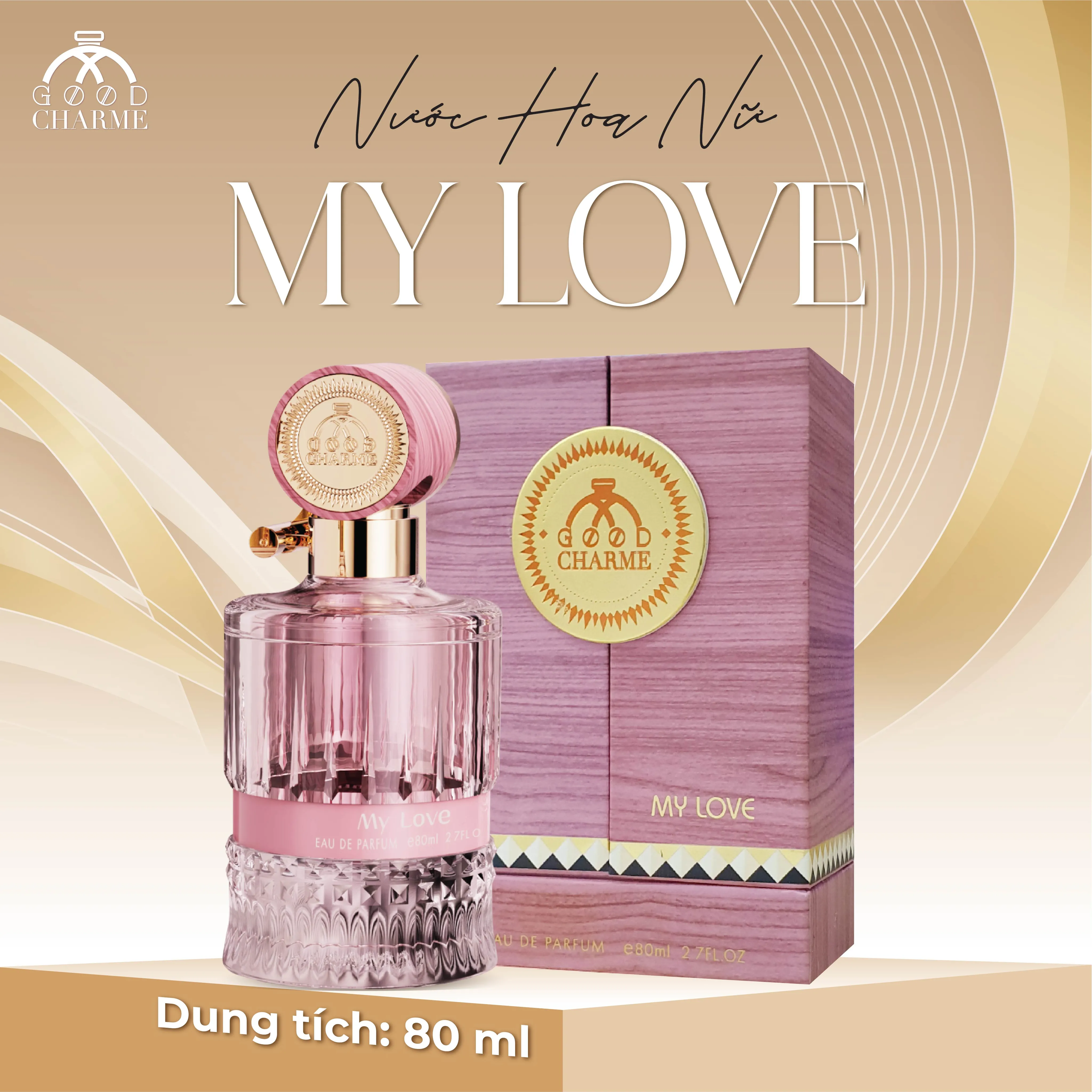 NƯỚC HOA NỮ GOOD CHARME MY LOVE 80ML GỢI CẢM NGỌT NGÀO 