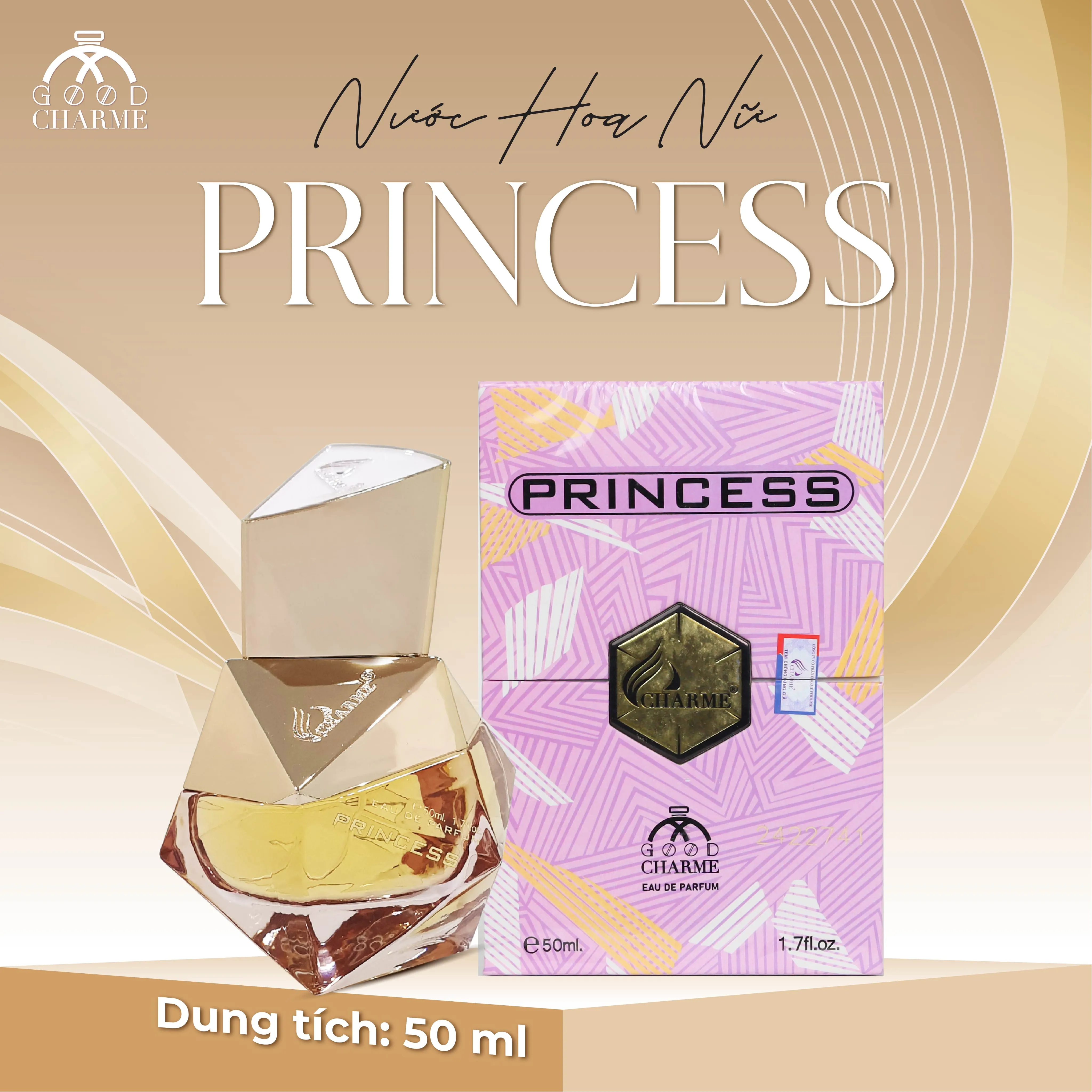 NƯỚC HOA NỮ GOOD CHARME PRINCESS 50ML TINH TẾ SANG TRỌNG