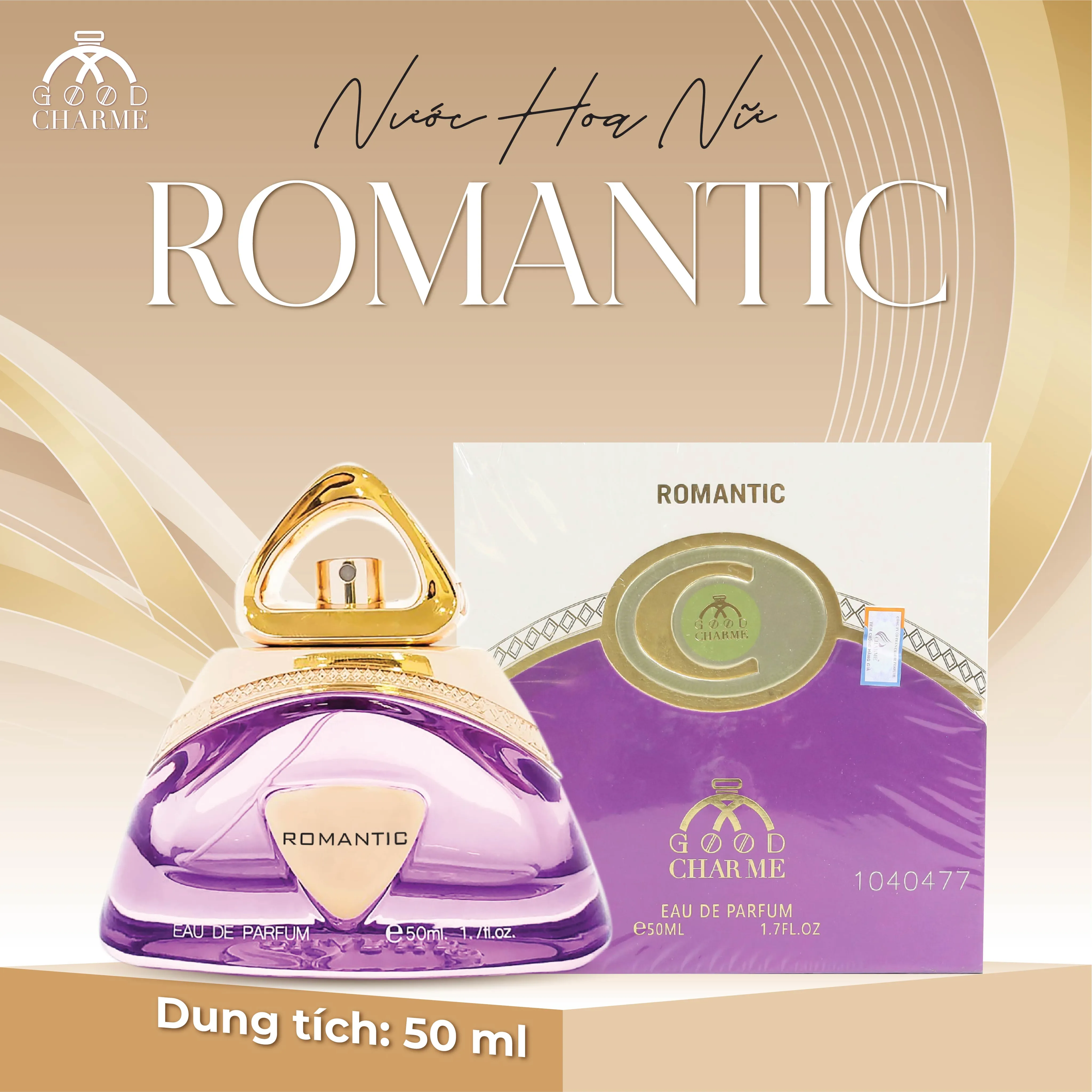 NƯỚC HOA NỮ GOOD CHARME ROMANTIC 50ML QUÝ TỘC SANG TRỌNG