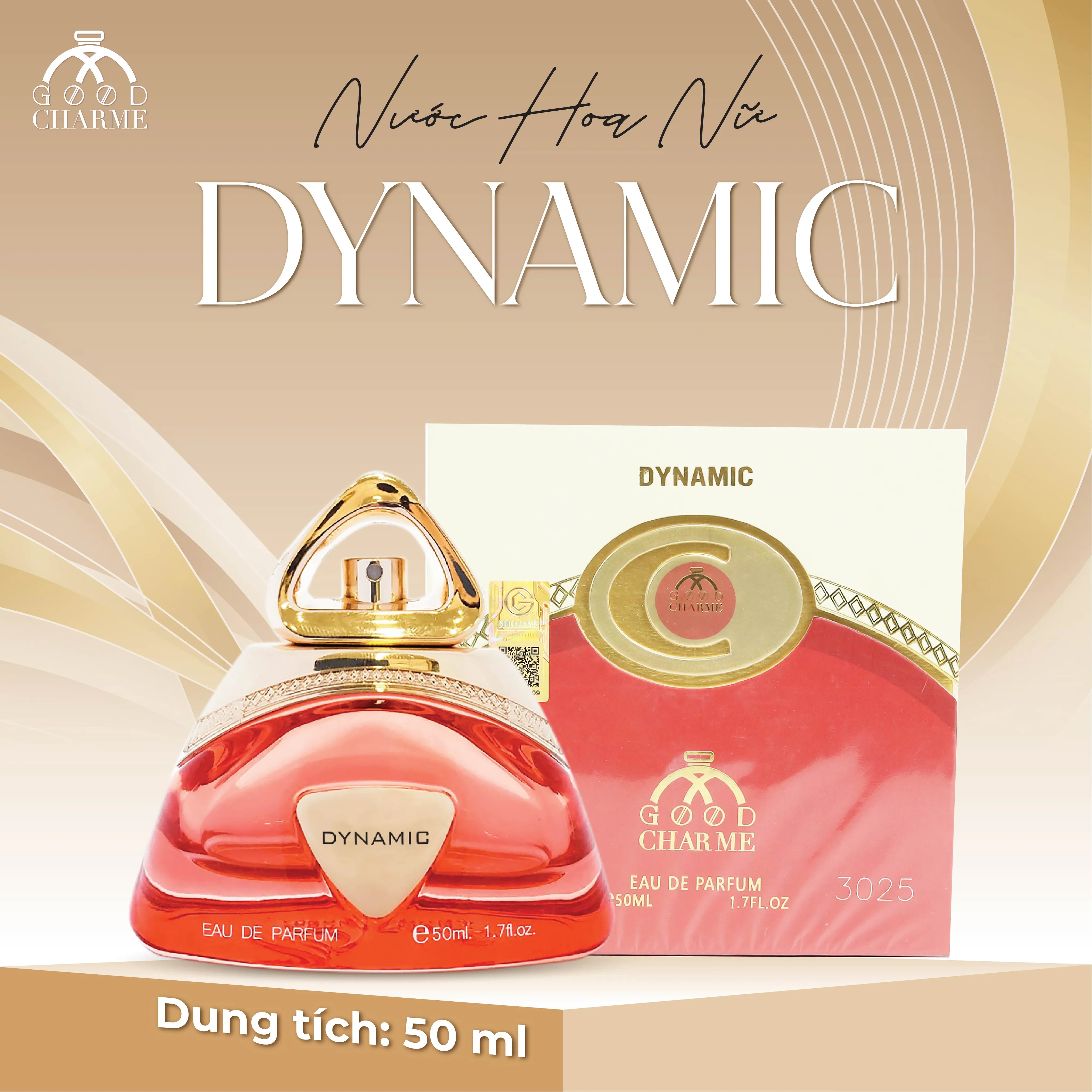 NƯỚC HOA NỮ GOOD CHARME DYNAMIC 50ML NĂNG ĐỘNG TRẺ TRUNG