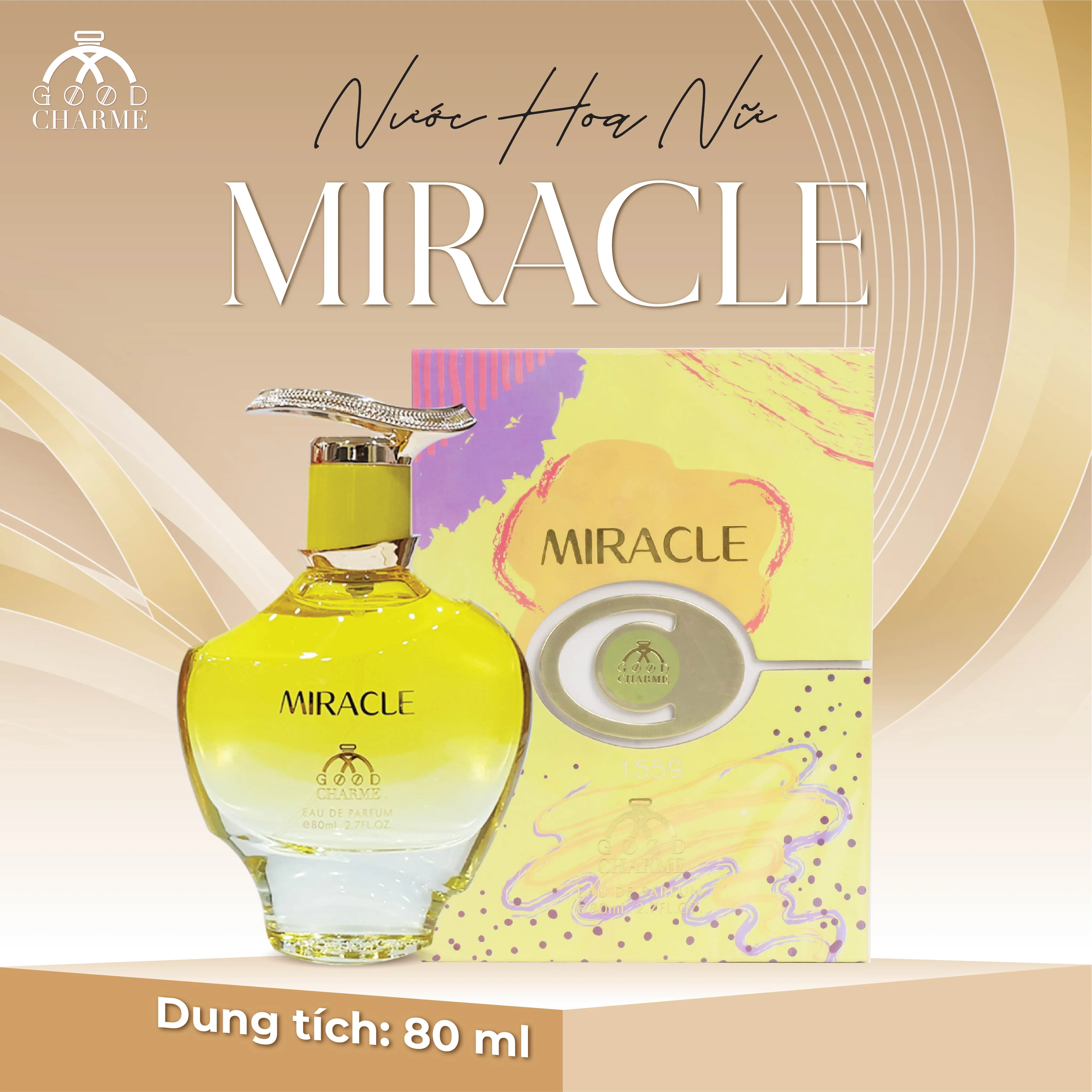 NƯỚC HOA NỮ GOOD CHARME MIRACLE 80ML QUYẾN RŨ QUÝ PHÁI