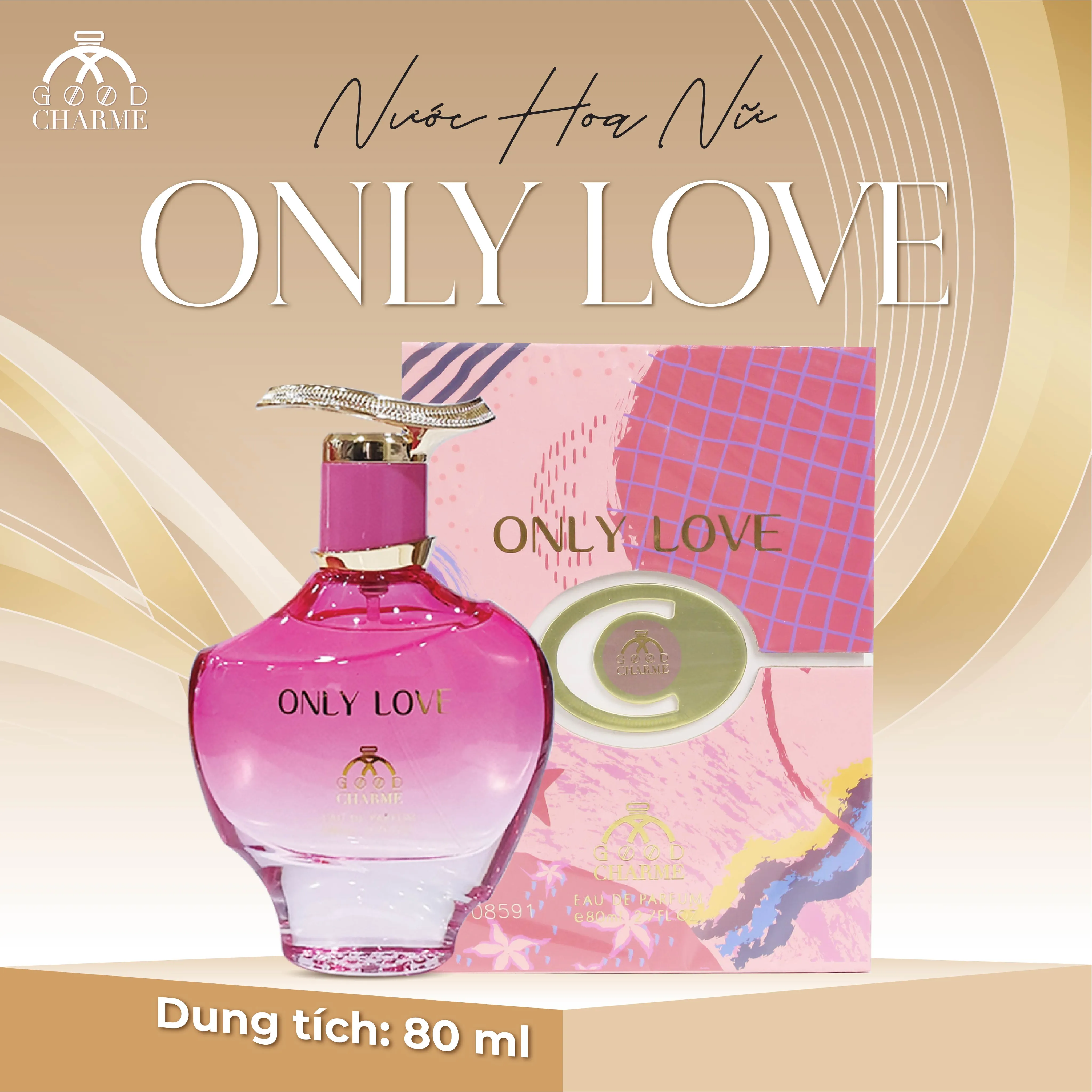 NƯỚC HOA NỮ GOOD CHARME ONLY LOVE 80ML QUÝ PHÁI SANG TRỌNG