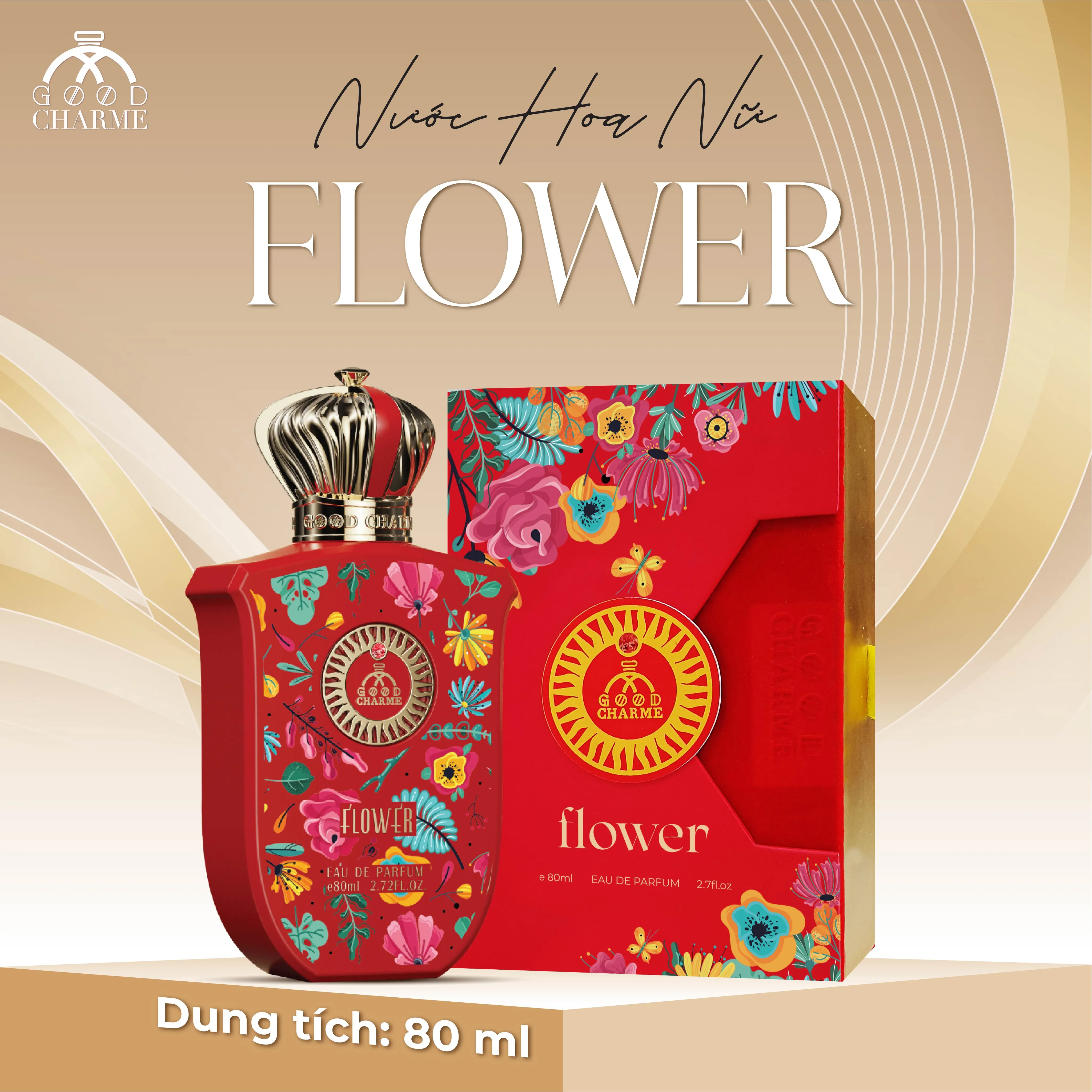 NƯỚC HOA NỮ GOOD CHARME FLOWER 80ML QUYẾN RŨ GỢI CẢM 