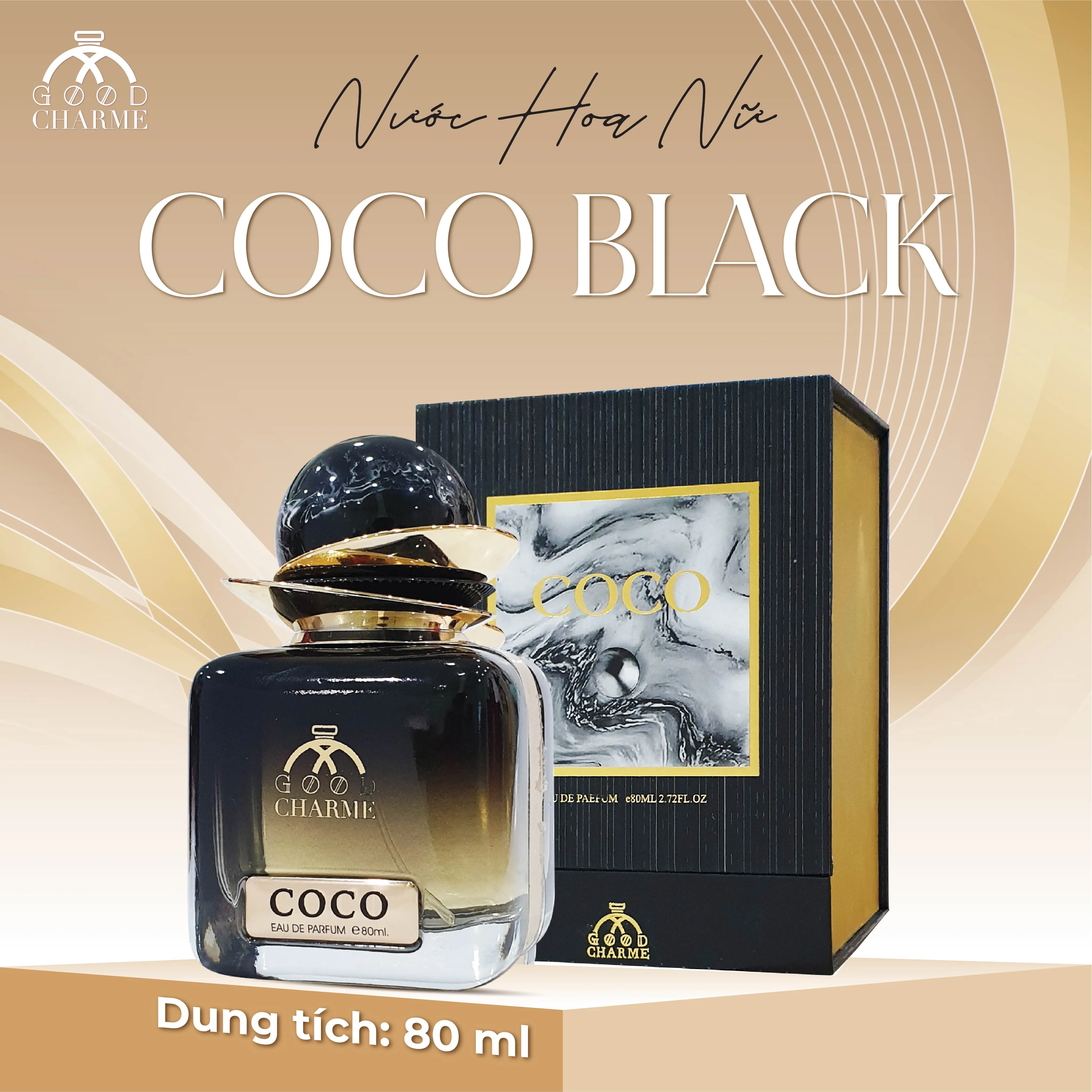 NƯỚC HOA NỮ GOOD CHARME COCO BLACK 80ML HIỆN ĐẠI QUYẾN RŨ 