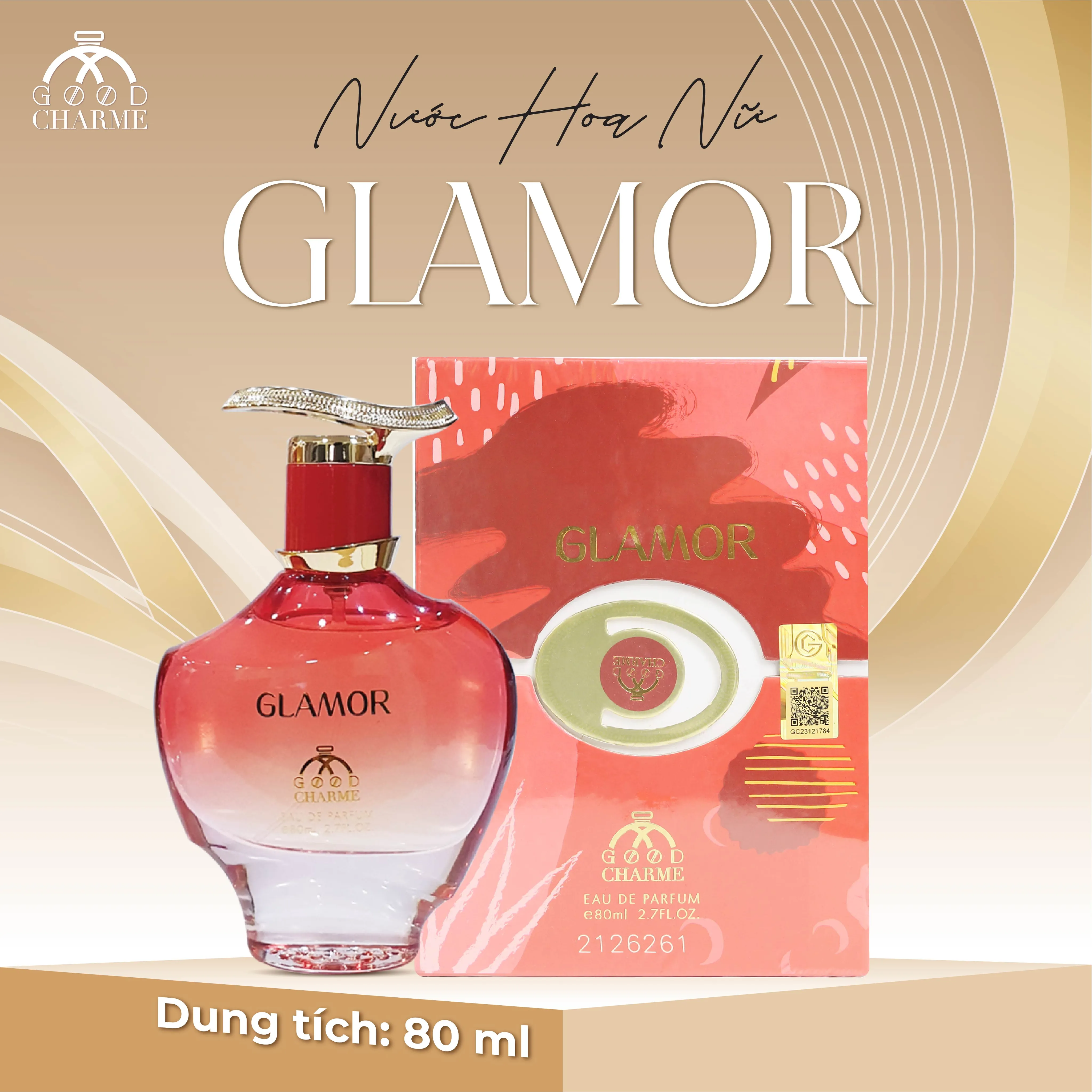 NƯỚC HOA NỮ GOOD CHARME GLAMOR 80ML TRẺ TRUNG DỊU DÀNG