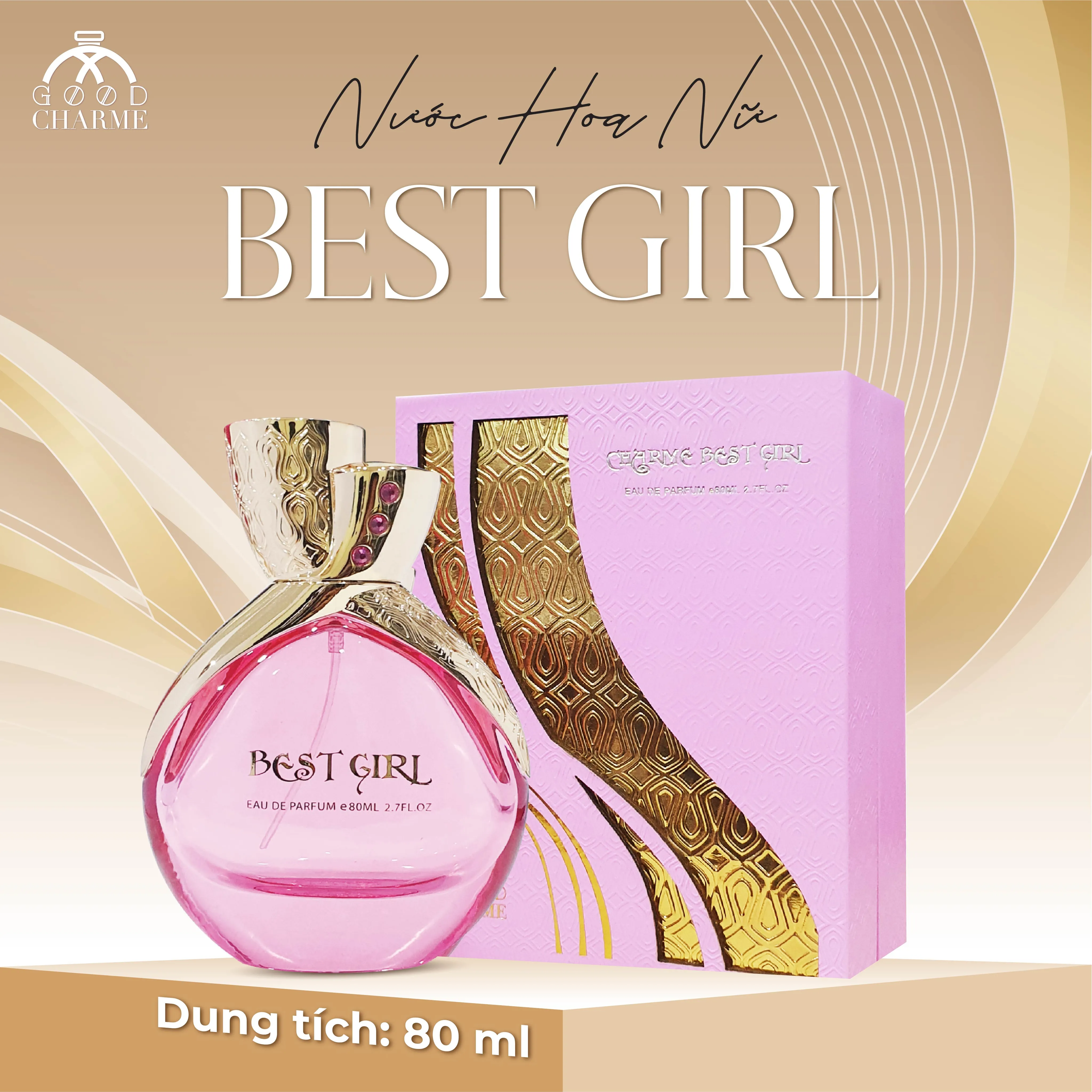 NƯỚC HOA NỮ GOOD CHARME BEST GIRL 80ML QUYẾN RŨ NGỌT NGÀO 